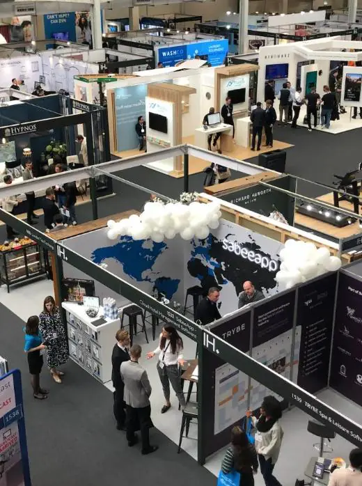 Der SabeeApp-Stand auf der Independent Hotel Show in London