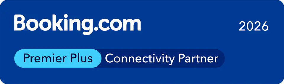 A SabeeApp által elnyert Booking.com Premier Plus Connectivity Partner 2026 jelvény